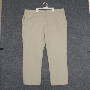 Duluth Trading Pants Mens 42x30 Khaki Beige Straight Leg Durable Utility Cargo